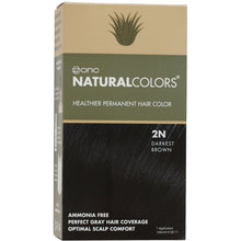 Load image into Gallery viewer, ONC NATURALCOLORS 2N Darkest Brown Hair Dye With Organic Ingredients 120 mL / 4 fl. oz.