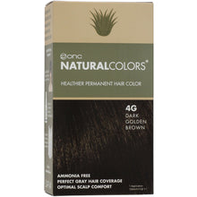 Cargar imagen en el visor de la galería, ONC NATURALCOLORS 4G Dark Golden Brown Hair Dye With Organic Ingredients 120 mL / 4 fl. oz.