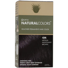 Cargar imagen en el visor de la galería, ONC NATURALCOLORS 4M Medium Mahogany Brown Hair Dye With Organic Ingredients 120 mL / 4 fl. oz.