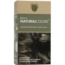Load image into Gallery viewer, ONC NATURALCOLORS 7C Medium Ash Blonde Hair Dye With Organic Ingredients 120 mL / 4 fl. oz.