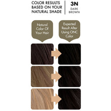 Load image into Gallery viewer, ONC 3N Natural Dark Brown Hair Dye With Organic Ingredients 120 mL / 4 fl. oz. Color Result
