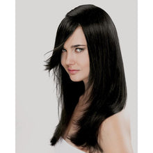 Load image into Gallery viewer, ONC NATURALCOLORS 2N Darkest Brown Hair Dye With Organic Ingredients Modelled By A Girl
