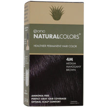 Cargar imagen en el visor de la galería, ONC NATURALCOLORS 4M Medium Mahogany Brown Hair Dye With Organic Ingredients 120 mL / 4 fl. oz.
