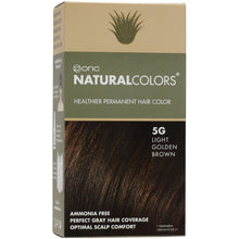 Load image into Gallery viewer, ONC NATURALCOLORS 5G Light Golden Brown Hair Dye With Organic Ingredients 120 mL / 4 fl. oz.
