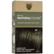 Cargar imagen en el visor de la galería, ONC NATURALCOLORS 6C Dark Ash Blonde Hair Dye With Organic Ingredients 120 mL / 4 fl. oz.

