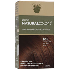 Load image into Gallery viewer, ONC NATURALCOLORS 6KR Chocolate Brown Red Hair Dye With Organic Ingredients 120 mL / 4 fl. oz.
