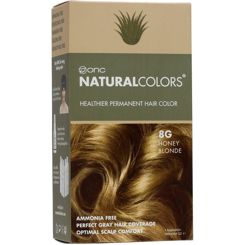 ONC NATURALCOLORS 8G Honey Blonde Hair Dye With Organic Ingredients 120 mL / 4 fl. oz.