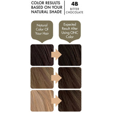Cargar imagen en el visor de la galería, ONC 4B Bitter Chocolate Hair Dye With Organic Ingredients 120 mL / 4 fl. oz. Color Result
